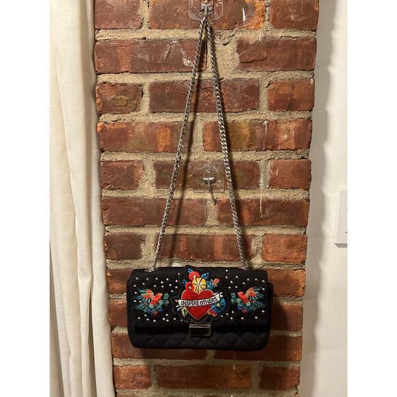 ZARA Quilted Patches Chain Crossbody bag black - Picture 3 of 7